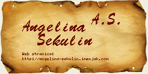 Angelina Sekulin vizit kartica